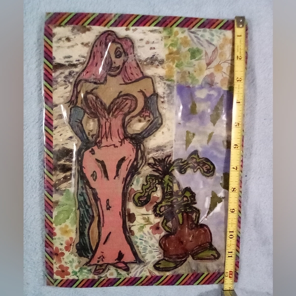 🎨Upcycled Roger Rabbit Art🖼 - Picture 3 of 5